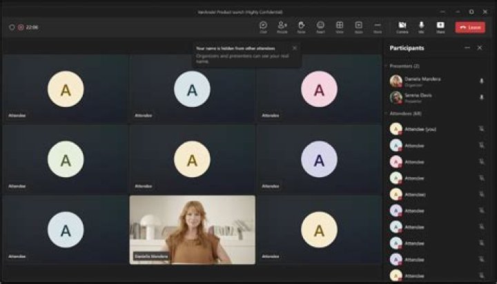 Can you hide attendees in zoom?
