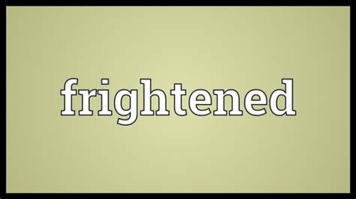 Does the word frightened mean?