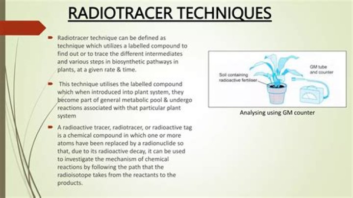 Has been identified by radiotracer technique?