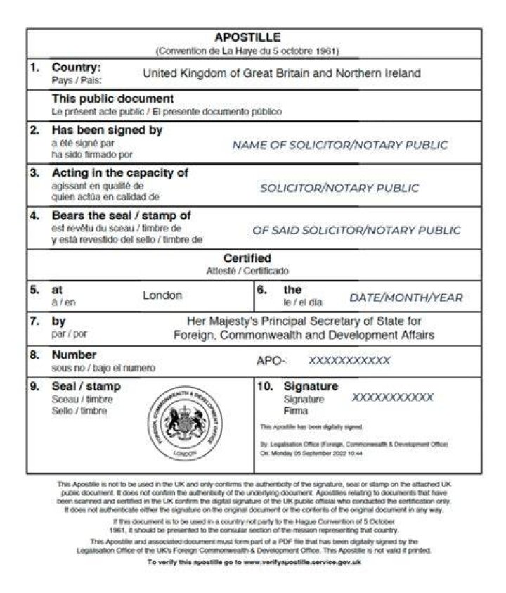 How apostille is done?