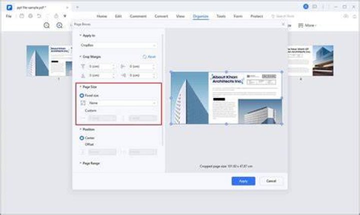 How to redimension a pdf?