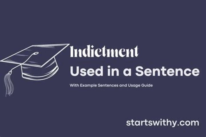 Indictment used in a sentence?