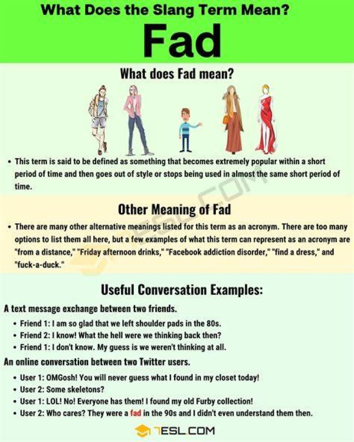 Was does fad mean?