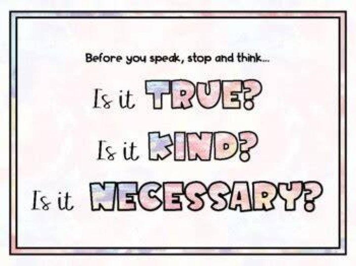 Was it kind was it necessary?