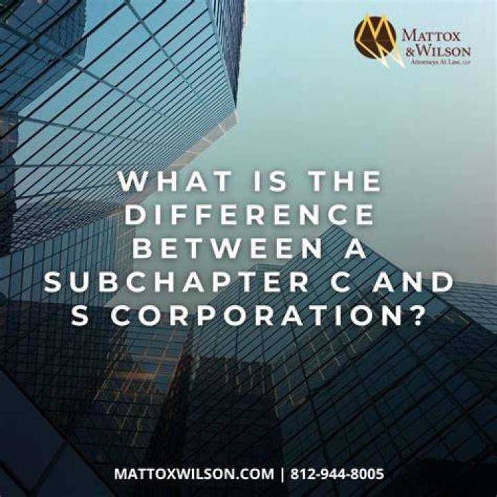 What is a subchapter c corporation?