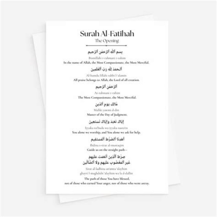 What is al fatihah?