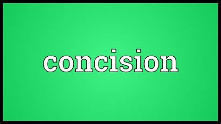 What is the best definition for concision?