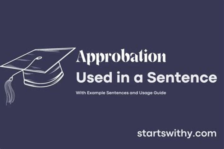 Whats a sentence for approbation?