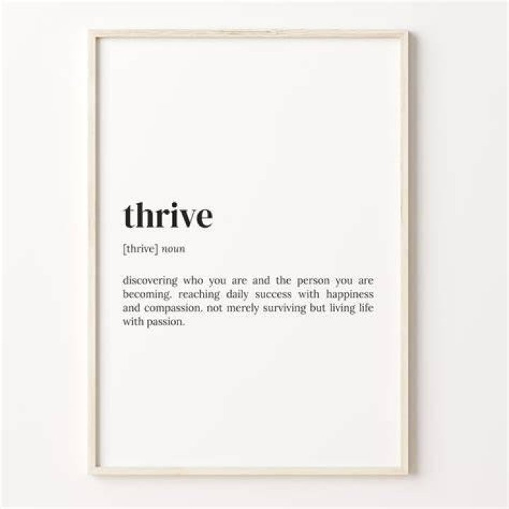 Whats the word for thrived?