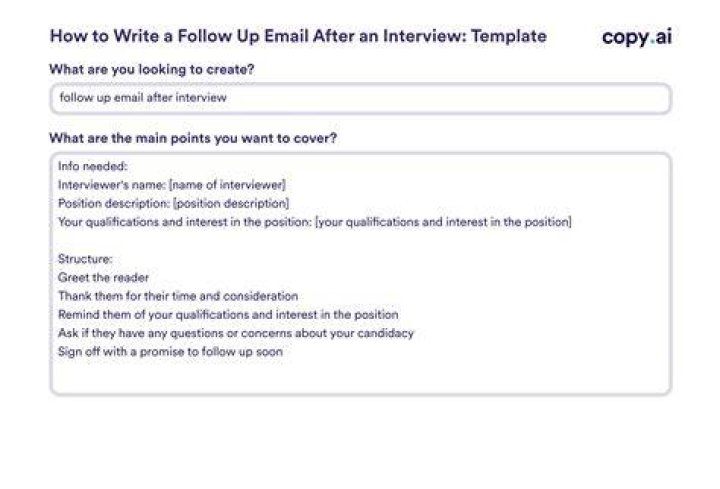 When follow up after interview?