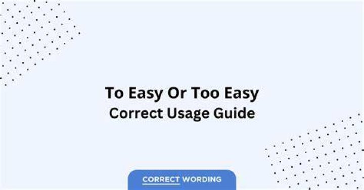 When to properly use too?