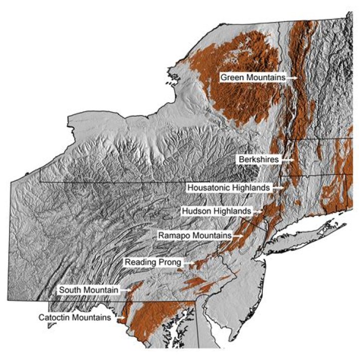 Which is piedmont plateau?