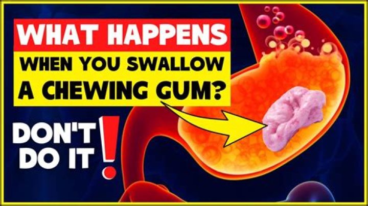 Will swallowing gum harm you?
